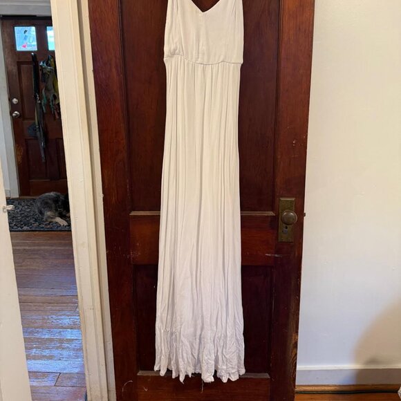 Handmade Bohemian Gauze Wedding Dress, XS - Picture 8 of 15